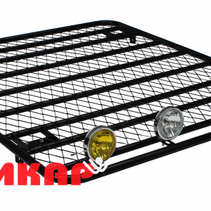 Багажник Патриот Pickup, УАЗ Профи (пассажирский 5-ти местный) платформа с сеткой на водостоки